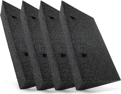 Produktbild von 4x Autorampe Gummi schwarz 500x290x110 mm Rollstuhlrampe Gummikeil