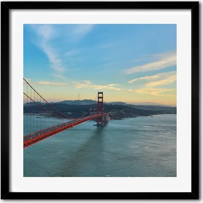 Produktbild von Bild - 50 cm x 50 cm - MDF - Rahmen, Wandkunst - San Francisco Brücke