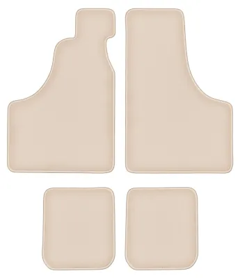 Produktbild von DURBAN Beige Velours-Fußmatten-Set für Fiat 126P (1973-2001)