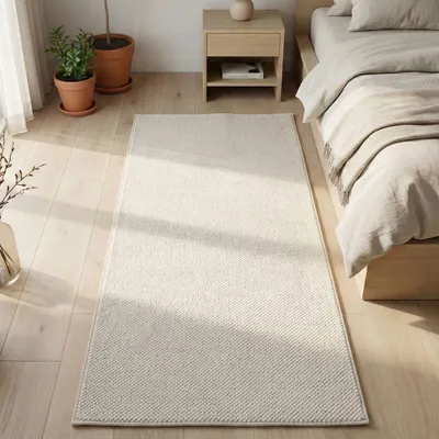 Image de Carpetsale24 Tapis Salon Uni Bouclé Boucles Style Scandinave Résistant Ultra Doux pour Chambre à Coucher, Taille: 80x150 cm