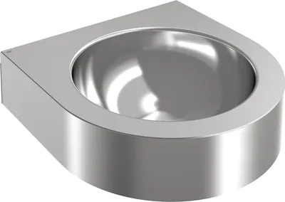 Immagine prodotto di KWC AR Lavabo singolo, ANIMA, acciaio inox, 345x118x350 mm, semicircolare