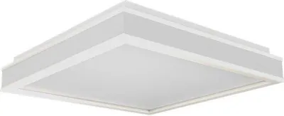 Obrázok produktu pre Stropné svietidlo LED, kovové, biele, štvorcové, D 40 cm