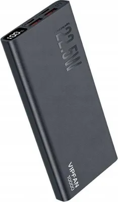 Obrázek produktu pro Powerbanka Vipfan 10000mAh 22,5W 2xUSB-A USB-C s displejem - černá