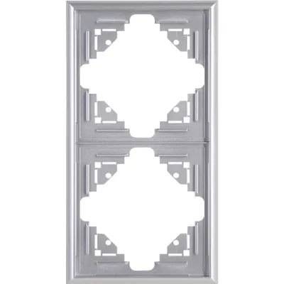 Produktbild von Kopp Malta SILBER Schalterprogramm, Steckdose, Schalter, Rahmen, etc. Rahmen 2-fach