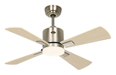 Obrázek produktu pro Stropní ventilátor ECO NEO III 92 v provedení staré mosazi – javor/buk, s WiFi a osvětlením