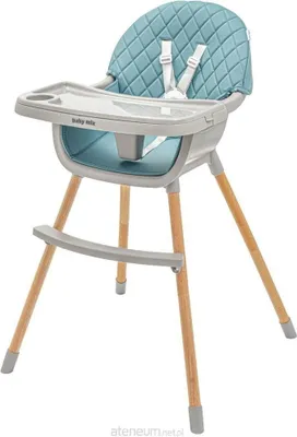 Obrázok produktu pre Jedálenská stolička Baby Mix Freja wooden dusty green