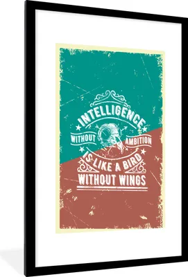 Produktbild von MuchoWow® MuchoWow® Gerahmtes Poster Vintage - Totenkopf - Design 60x90 cm - Poster mit zchwarzem Bilderrahmen - Dekoration - Wandposter Wohnzimmer - Hochwertig