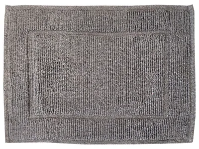 Imagen del producto de Alfombra de baño toalla algodón GRIS 60x40 7471000-1