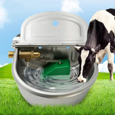 Produktbild von Tränkebecken für Rinder, Edelstahl, automatische Wasserzufuhr, Schwimmerventil, für Stall