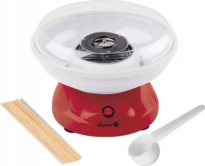 Zdjęcie produktu dla Maszyna do waty cukrowej Łucznik AM-6214A | 450W | Czerwono-biały | Nowy produkt