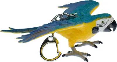 Produktbild von Ara Papagei Schlüsselanhänger Miniblings Anhänger Schlüsselring Vogel gelb