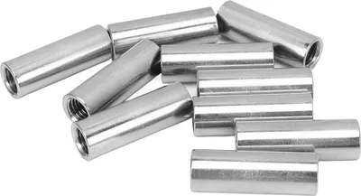 Produktbild von 10Stück Überwurfmutter Innengewinde Rundstabverbinder 304 Edelstahl M10x1.5 14 L40mm