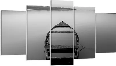 Produktbild von Bild auf Leinwand - Leinwandbild - 5 Teile - £ódŸ Einsamkeit Leere - 160x85cm - Wand Bild - Wanddeko - Wandbilder - Leinwanddruck - Bilder - Wanddekoration - Leinwand bilder - Wandbild - EA160x85-4932