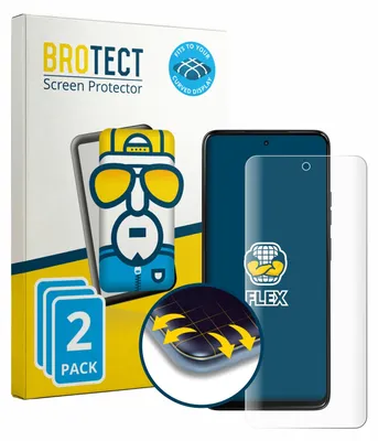 Produktbild von 2x BROTECT Fullscreen Schutzfolie für Motorola Moto G47 Displayschutz Folie Fullcover Klar Transparent