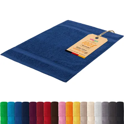 Produktbild von EllaTex PARIS Gästetuch 30x50 cm – 100% Baumwolle, 500 g/m² Frottier, flauschig & saugstark, in Farbe: Königsblau