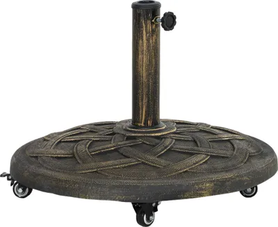 Produktbild von Sonnenschirmständer aus Beton, Schirmständer mit Rolle, Rund Schirmhalter Ständer für Sonnenschirm 32/38/48mm
