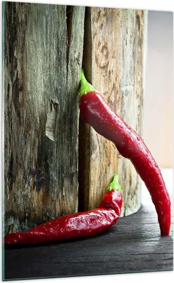 Produktbild von Bilder auf glas - Einteilig - Chili Gewürz Gemüse - 70x100cm - Glasbilder - Wandbilder - Bilder - zum Aufhängen bereit - Wanddekoration aus Glas - Glas Bilder - Wandbild auf Glas - GPA70x100-2264