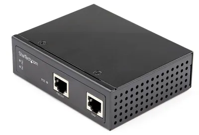 Zdjęcie produktu dla StarTech.com POEINJ1G90W, Wzmacniacz sieciowy, 100 m, 1000 Mbit/s, Microsemi PD69204, 10,100,1000 Mbit/s, Pełny