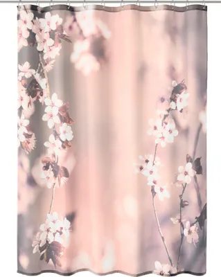 Produktbild von Kleine Wolke Duschvorhang Textil BLOSSOM Nelke 180 x 180 cm