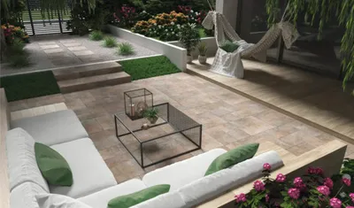 Produktbild von Terrassenplatte Feinsteinzeug Burlington Rust rektifizierte Kante 120 cm x 60 cm x 2 cm