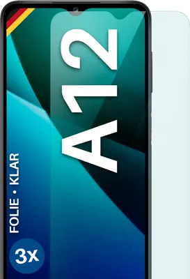 Produktbild von moex® 3x Schutzfolie kompatibel mit Samsung Galaxy A12 - Displayschutzfolie dünn Folie, Klar