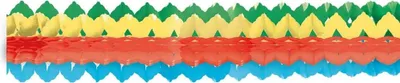 Immagine prodotto di 2 mini ghirlande di carta dai colori dell'arcobaleno