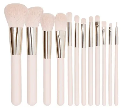 Produktbild von MIMO 12 Teilig Makeup Pinseln Set, Rosa