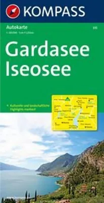 Produktbild von KOMPASS Autokarte Gardasee, Iseosee 1:125.000