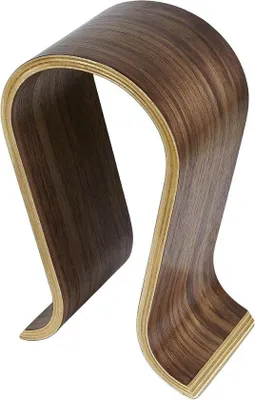 Immagine prodotto di Porta cuffie in legno per ufficio - Supporto da esposizione per dispositivi audio di diverse marche