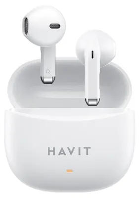 Zdjęcie produktu dla Havit słuchawki TW941 Bluetooth 5.3, TWS, mikrofon, USB-C, 250 - białe