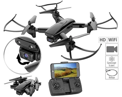 Image de Quadricoptère pliable connecté avec caméra HD GH-35.fpv