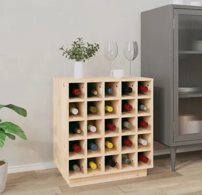 Produktbild von "im Angebot" Weinregal 55,5x34x61 cm Massivholz Kiefer - Weinregale CC21895
