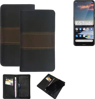 Produktbild von K-S-Trade Hülle Handyhülle kompatibel mit Nokia 5.3 Schutzhülle Walletcase Bookstyle Tasche Schutz Case Handytasche Wallet Cover Kunstleder