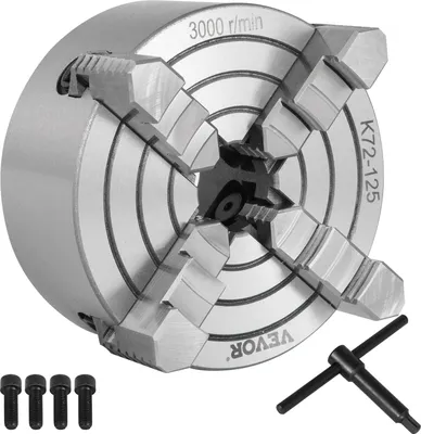 Zdjęcie produktu dla Uchwyt Tokarski 4-Szczękowy z Odwracalną Szczęką 125 mm