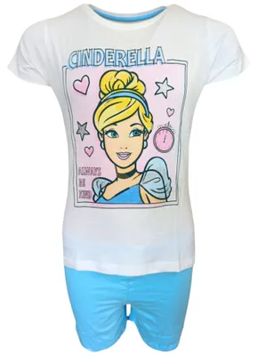 Produktbild von Schlafanzug kurz Disney Princess Cinderella Hellblau 116 cm