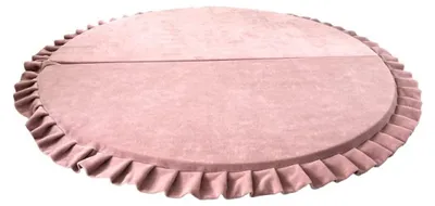 Produktbild von Monio for Kids - Rosa Runde Spielmatte aus Weicher Samt für Kinder und die ganze Familie mit abnehmbarem Bezug