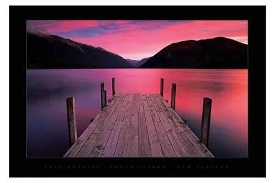 Obrázek produktu pro JEZERO ROTOITI – Nový Zéland – 61 x 91,5 cm – Plakát