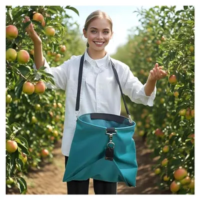 Produktbild von Garten-Ernteschürze - Wasserdichtes, verstellbares Erntezubehör mit Taschen