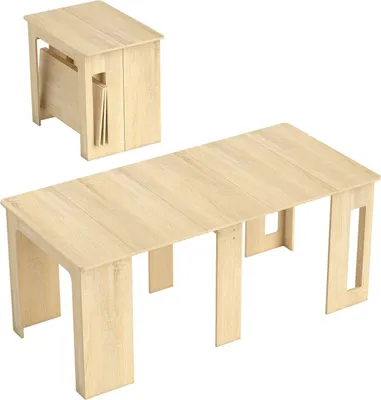 Zdjęcie produktu dla Rozkładany stół jadalny, płyta wiórowa, 60-180 x 85 x 75 cm, naturalny