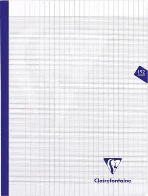 Produktbild von Clairefontaine 399341C - Kladde / Notizbuch / Heft Mimesys mit Fadenbindung, DIN A4+ 24x32 cm, 96 Blatt 90g, französische Lineatur, Einband aus PP, Transparent, 1 Stück