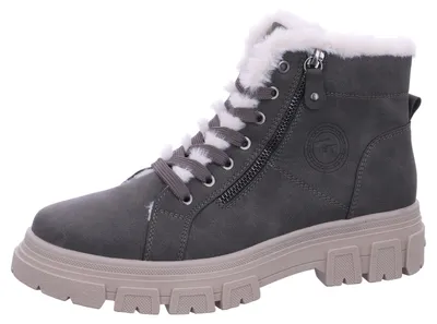 Produktbild von Tom Tailor  Damenschuhe Stiefel Schnürer Grau Freizeit