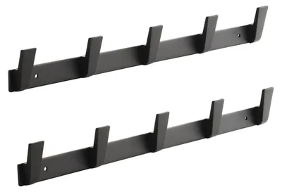 Produktbild von SOTECH Hakenleiste Blackline Albus – 5 Haken (2 Stück)