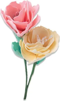 Produktbild von SIZZIX Bigz Stanzform Präge Stanzschablone Cutting Die, 3-D Wildflowers 665192
