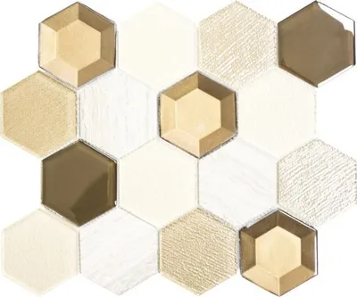 Produktbild von Glasmosaik HXN 77 MIX beige 26,5x30,5 cm