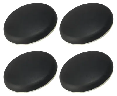 Türstopper Wandschutz 40 mm, 4 Stück, selbstklebend, schwarz