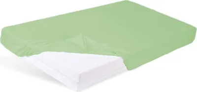 Produktbild von Baumwoll-Spannbettlaken 70x140cm Grün