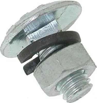 Image de Vis à lame avec écrou et rondelle, adaptée à Gutbrod – longueur : 16 mm, ø : 6 mm