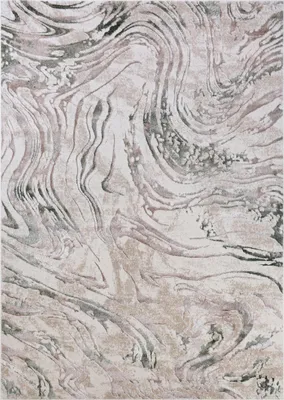 Produktbild von Tapiso Teppich COMO Modern Abstrakt Kurzflor Grau Beige Schwarz 200 x 300 cm