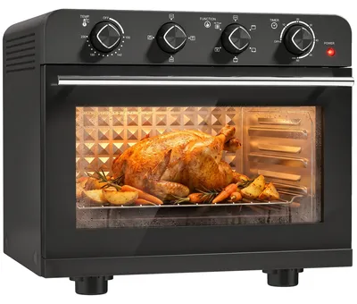 Produktbild von HOMCOM Heißluftfritteuse 36 Liter Mini Backofen mit Umluft Backblech 1800 W