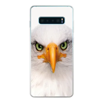 Produktbild von MuchoWow® Handyhülle Schutzhülle Hülle für Samsung Galaxy S10 Lite Jungen - Adler - Amerikanischer Weißkopfseeadler - Vogel - Porträt - Schnabel - Augen Silikon Softcase Handy Hülle - Schutz
